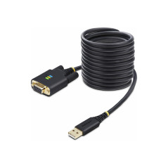 STARTECH 10FT (3M) USB TO NULL MODEM SERIAL ADAPTER CABLE, INTERCHANGEABLE DB9 SCREWS/NUTS