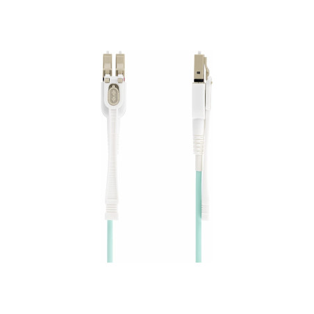 STARTECH 5M LC/LC-UPC OM4 MULTIMODE FIBER CABLE, PUSH PULL TABS, 50/125, 100G, LTW