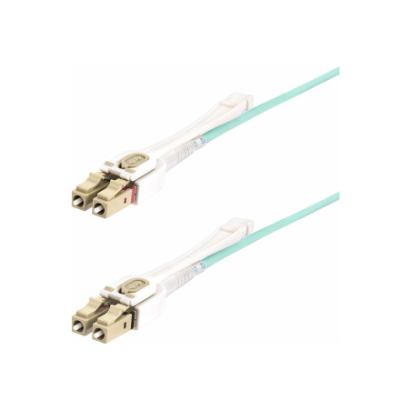 STARTECH 8M LC/LC-UPC OM4 MULTIMODE FIBER CABLE, PUSH PULL TABS, 50/125, 100G, LTW