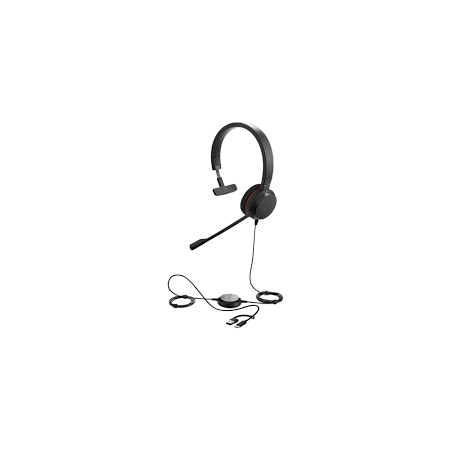 JABRA CORDED EVOLVE 20 SE MS MONO HEADSET, USB-C/A