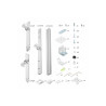 STARTECH SIX-MONITOR DESK MOUNT, UP TO 32", UP TO 8KG , HORIZONTAL, H/ADJ, VES, SILVER, 5Y