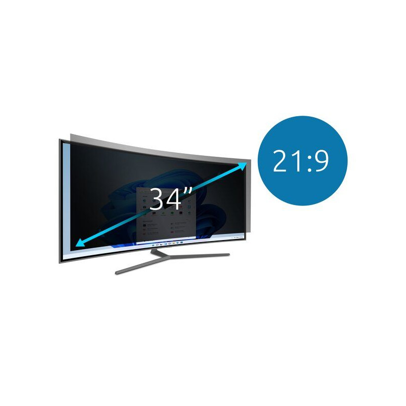 KENSINGTON PRIVACY FILTER - TWO-WAY REMOVABLE FOR 34" CURVE MONITOR (21:9)