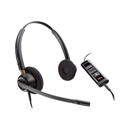 HP POLY ENCOREPRO EP320 STEREO CORDED HEADSET USB-A (EOL, SOH ONLY, NO BACKORDERS)