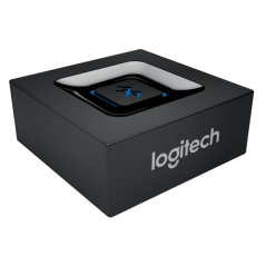LOGITECH BLUETOOTH AUDIO RECEIVER,WIRELESS STREAMING, 3.5MM(1), RCA(1), BLACK,1YR WTY
