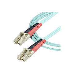 STARTECH 1M LC FIBER OPTIC CABLE ,10GB, MM DUPLEX 50 /125 - LSZH, LTW (AQUA)