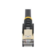 STARTECH 1M CAT6A ETHERNET CABLE - 10GbE STP SNAGLESS 100W POE BLACK, LTW