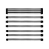 COOLER MASTER WHITE/BLACK SLEEVED COLORED EXTENSION CABLE KIT, 30CM LENGTH, PVC SLEEVING,