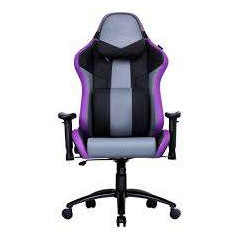COOLER MASTER GAMING CHAIR PURPLE, ULTRA COMFORTABLE HEAD AND LUMBAR PILLOWS