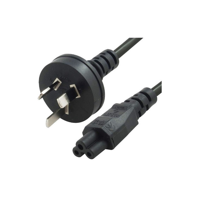 Astrotek AU Power Lead Cord Cable 1.8m/2m - 3-Pin to Clover Leaf Plug IEC-C5 Mickey Type 240V 7.5A 3-core for Intel NUC/Notebook