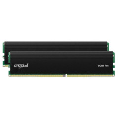 Crucial Pro 32GB KIT (2X16GB) DDR4 PC25600 3200Mhz C22 HEATSINK LIFE WTY [CP2K16G4DFRA32A]