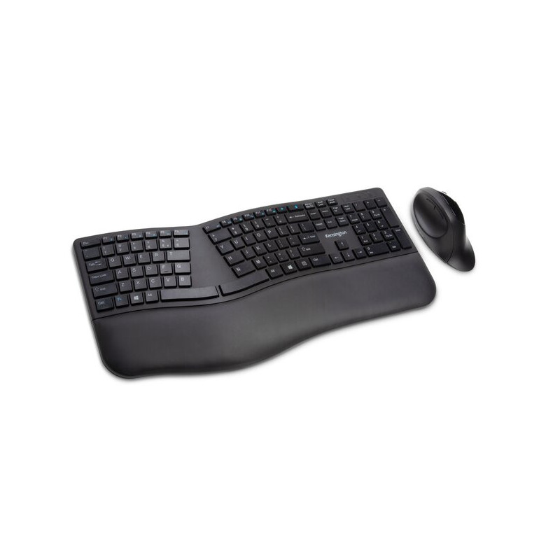 Kensington Pro Fit Ergo Wireless Keyboard & Mouse Combo - Black