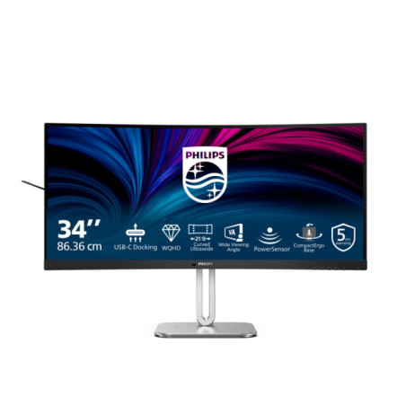 34B2U5600C WQHD CURVED USB-C DOCK VA LCD