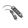 HP POLY DA85 QD TO USB-A & C SMART DIGITIAL ADAPTER CABLE W CALL CONTROLS