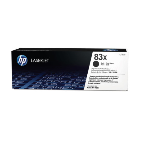 HP 83X BLACK TONER - HIGH YIELD - APPROX 2.2K PAGES - FOR M201, M225, M226, M125, M127