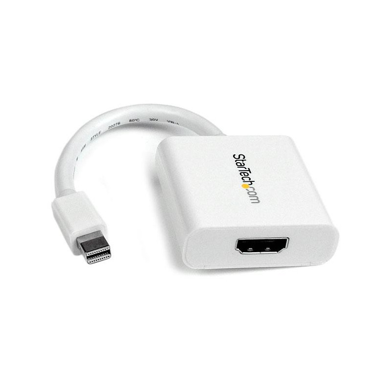 STARTECH mDP TO HDMI ADAPTER, WHITE, 3YR