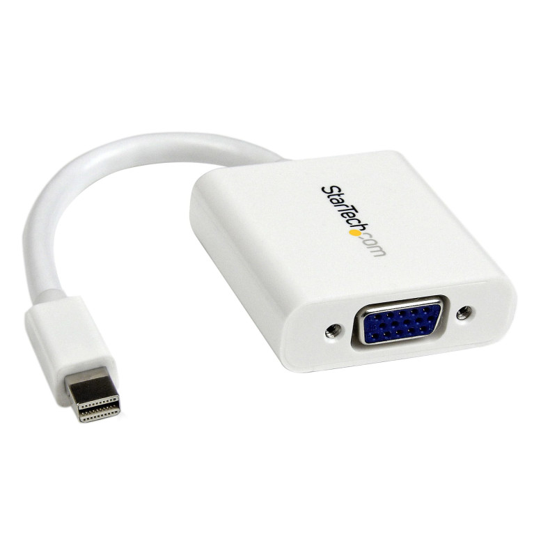 STARTECH mDP TO VGA ADAPTER, WHITE, 3YR