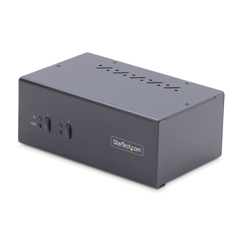 STARTECH 2-PORT DUAL-MONITOR DP KVM SWITCH, 4K 60Hz, 2x USB 5Gbps, 2x USB 2.0 2YR