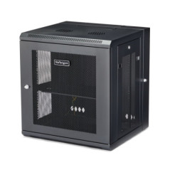 STARTECH 12U 19" WALL MOUNT NETWORK CABINET - 16" DEEP HINGED W/SHELF 5YR
