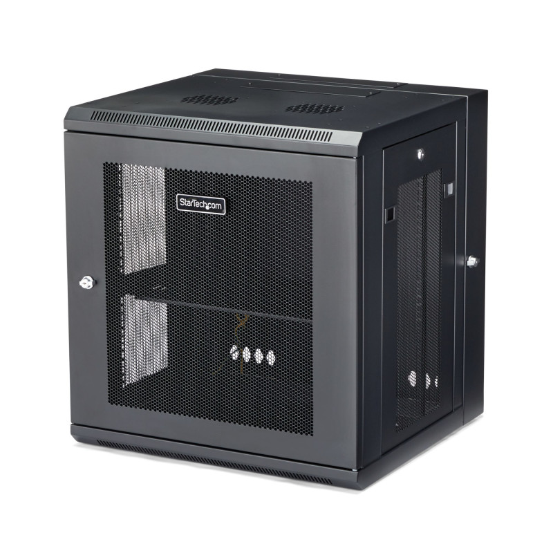 STARTECH 12U 19" WALL MOUNT NETWORK CABINET - 16" DEEP HINGED W/SHELF 5YR