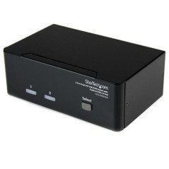STARTECH 2 PORT DUAL DVI USB KVM SWITCH W/ AUDIO & USB HUB 3YR