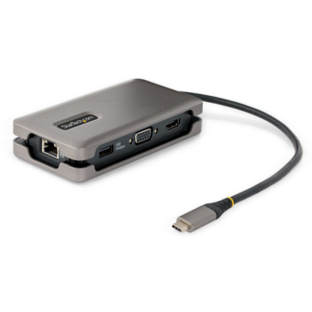 STARTECH USB-C MULTIPORT ADAPTER, 4K HDMI/VGA MINI LAPTOP TRAVEL DOCK 3 YR