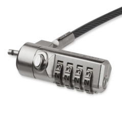 STARTECH 2M LAPTOP CABLE LOCK - STEEL COMBINATION SECURITY K-SLOT LOCK 2YR