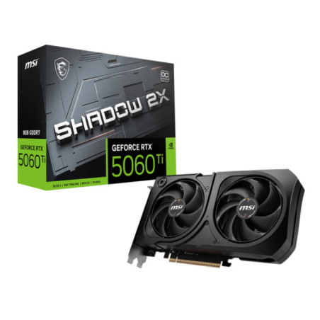 MSI nVidia GeForce RTX 5060 Ti 8G SHADOW 2X OC PLUS, Boost: 2482 MHz, CUDA 8960 Units, 8GB GDDR7, HDMIâ¢ x 1 (embargo)