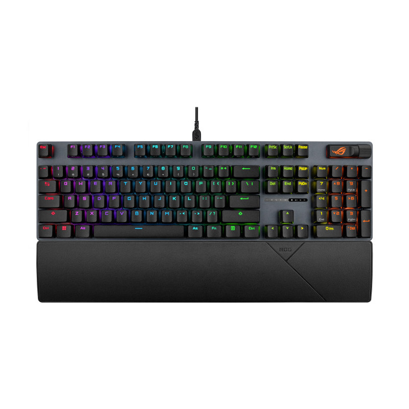 ASUS ROG Strix Scope II X Snow Gaming Keyboard Hot-swappable ROG NX Mechanical Switches V2, Sound-dampening foam PBT doubleshot 