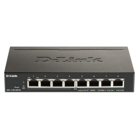 8-PORT 8 POE+ PORTS 64W