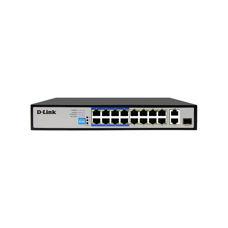 16X 10/100MBPS 150W POE+ 2X COMBO SFP
