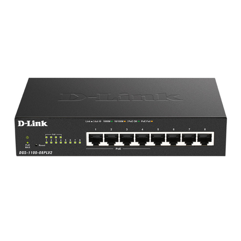 8-PORT GIGABIT SWITCH WITH 4 POE+ PORTS