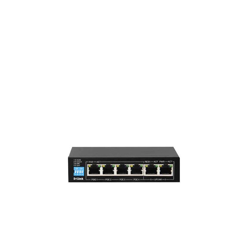 250M 6-Port Unmanaged Gigabit Switch wit