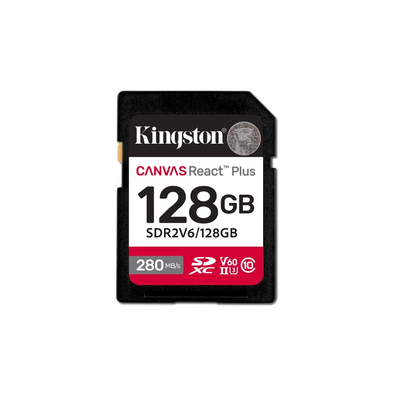 128GB SDXC Canvas React Plus U3 UHS-II