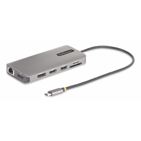 STARTECH USB-C TRIPLE-MONITOR MULTIPORT ADAPTER, HDMI/DP/CARD READER, 3 YR