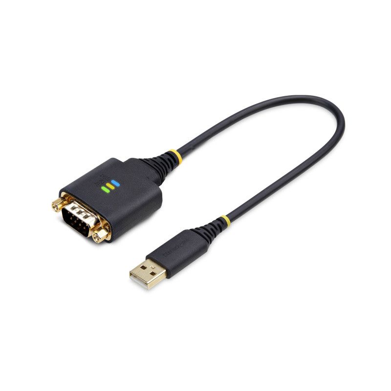 STARTECH 1FT (30CM) USB TO SERIAL ADAPTER CABLE, COM RETENTION, RS232, 2 YR