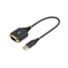 STARTECH 1FT (30CM) USB TO SERIAL ADAPTER CABLE, COM RETENTION, RS232, 2 YR