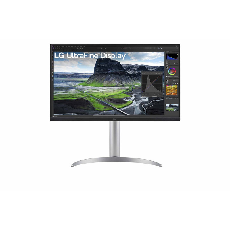 LG 27"(16:9) UHD IPS, HDMI(2), DP, USB-C, USB, KVM, SPKR, 3YR