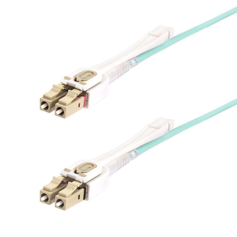 STARTECH 4M LC/LC-UPC OM4 MULTIMODE FIBER CABLE, PUSH PULL TABS, 50/125, 100G, LTW