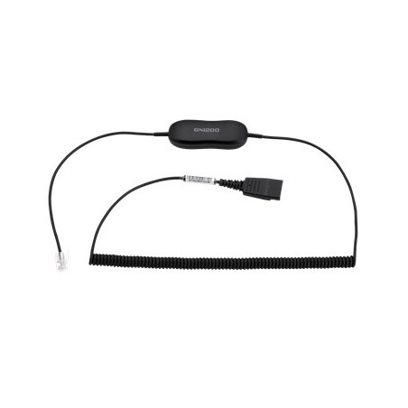 JABRA GN1218 AC ATTENUATION COILED CABLE, FOR BIZ 1500/2300/2400,2M