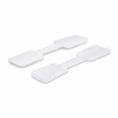 STARTECH 3.5IN (9CM) CABLE LABELS, 100 PACK, WHITE, HOOK-TO-HOOK FASTENER CABLE TAGS, WRIT