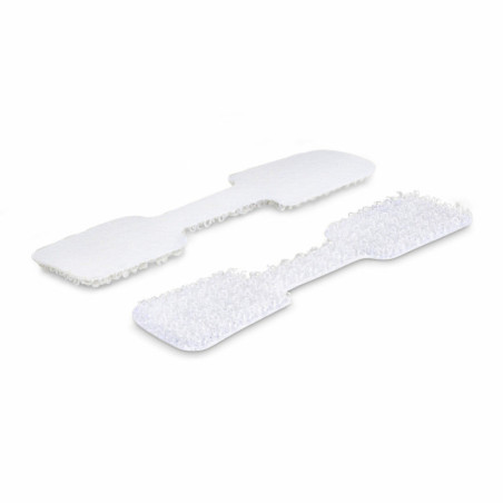 STARTECH 3.5IN (9CM) CABLE LABELS, 100 PACK, WHITE, HOOK-TO-HOOK FASTENER CABLE TAGS, WRIT
