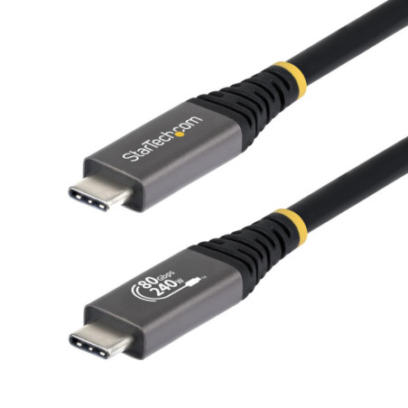 STARTECH 1M (3.3FT) USB4 CABLE, USB-IF CERTIFIED USB-C CORD, 80GBPS, LTW