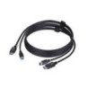 STARTECH 6FT (1.8M) DISPLAYPORT AND USB 5GBPS KVM CABLE, 2 YR