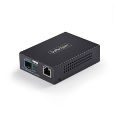 STARTECH 10GBE SFP+ FIBER MEDIA CONVERTER, 10 GIGABIT ETHERNET RJ-45 TO 10GBASE-X SFP+, SI