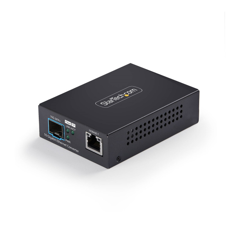 STARTECH 10GBE SFP+ FIBER MEDIA CONVERTER, 10 GIGABIT ETHERNET RJ-45 TO 10GBASE-X SFP+, SI