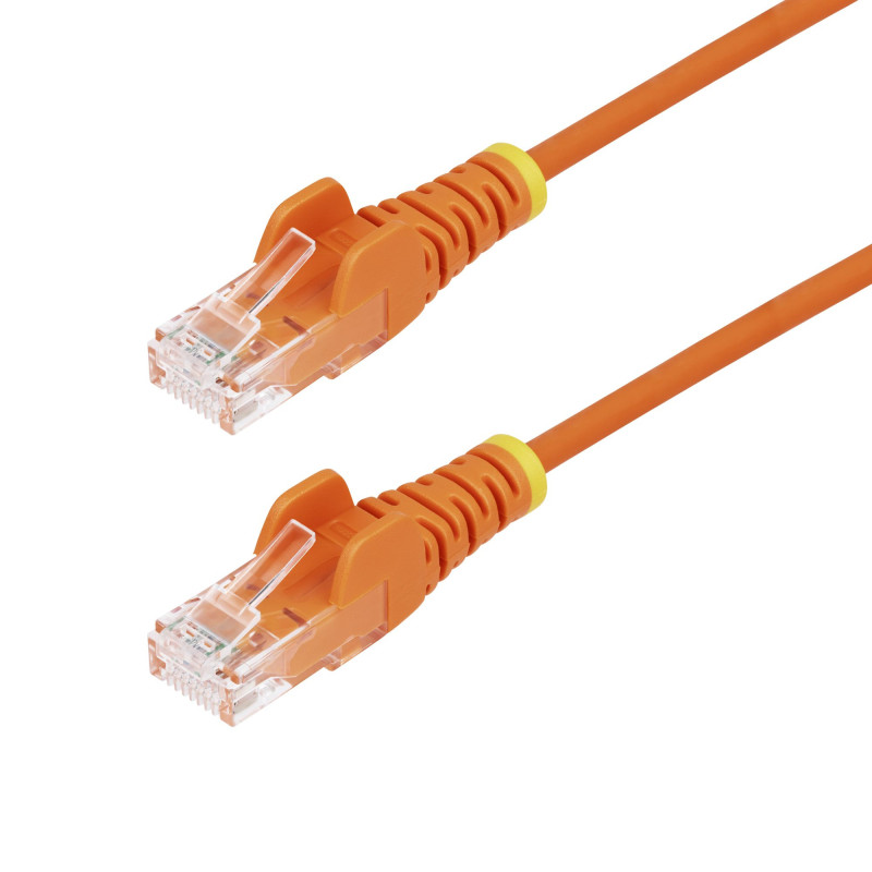 StarTech.com 1m Orange Slim CAT6 Ethernet Cable, Snagless, 28AWG, LSZH, LTW