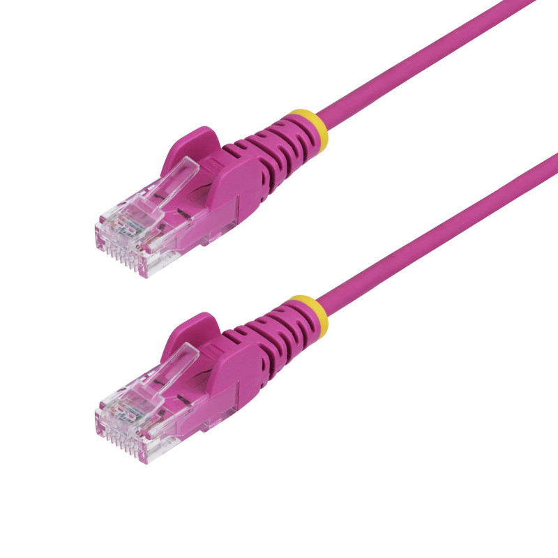 StarTech.com 1m Pink Slim CAT6 Ethernet Cable, Snagless, 28AWG, LSZH, LTW