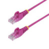 StarTech.com 1m Pink Slim CAT6 Ethernet Cable, Snagless, 28AWG, LSZH, LTW
