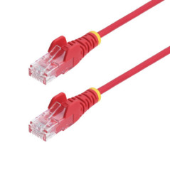 StarTech.com 1m Red Slim CAT6 Ethernet Cable, Snagless, 28AWG, LSZH, LTW