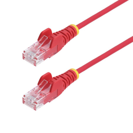StarTech.com 1m Red Slim CAT6 Ethernet Cable, Snagless, 28AWG, LSZH, LTW